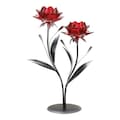 Gallery Of Light Gallery of Light 10018779 Beautiful Flowers Candle Holder; Red 10018779